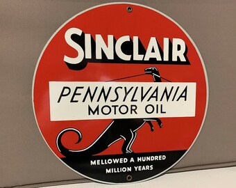 Sinclair Pennsylvania Motor Oil reklama w stylu vintage