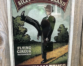 The Ministry Of Silly Walks Safety Matches Sign