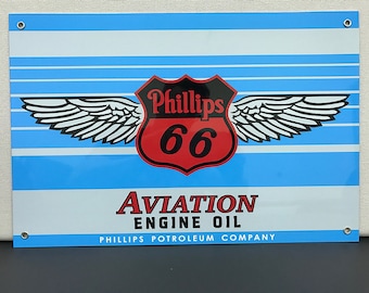 Phillips 66 Aviation Reproduction Sign Large