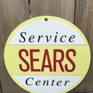 Sears Service Station Vintage Style Sign