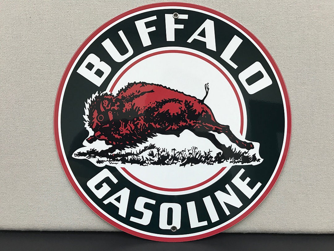 Buffalo Gasoline Reproduction Sign Etsy