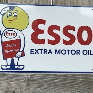 Esso Happy Motoring vintage style sign