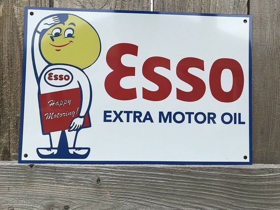 Esso Happy Motoring Vintage Style Sign - Etsy