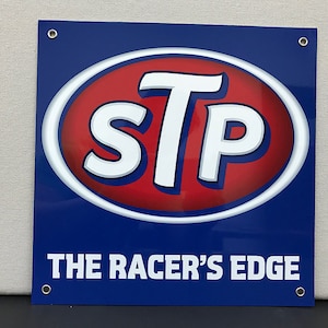 Racers Edge Blue Reproduction Sign
