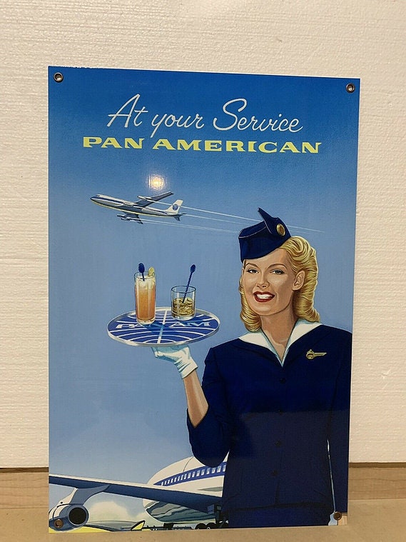 PanAm航空 ビンテージ オリジナルポスター 70年代 Pan am 747 - Etsy 日本