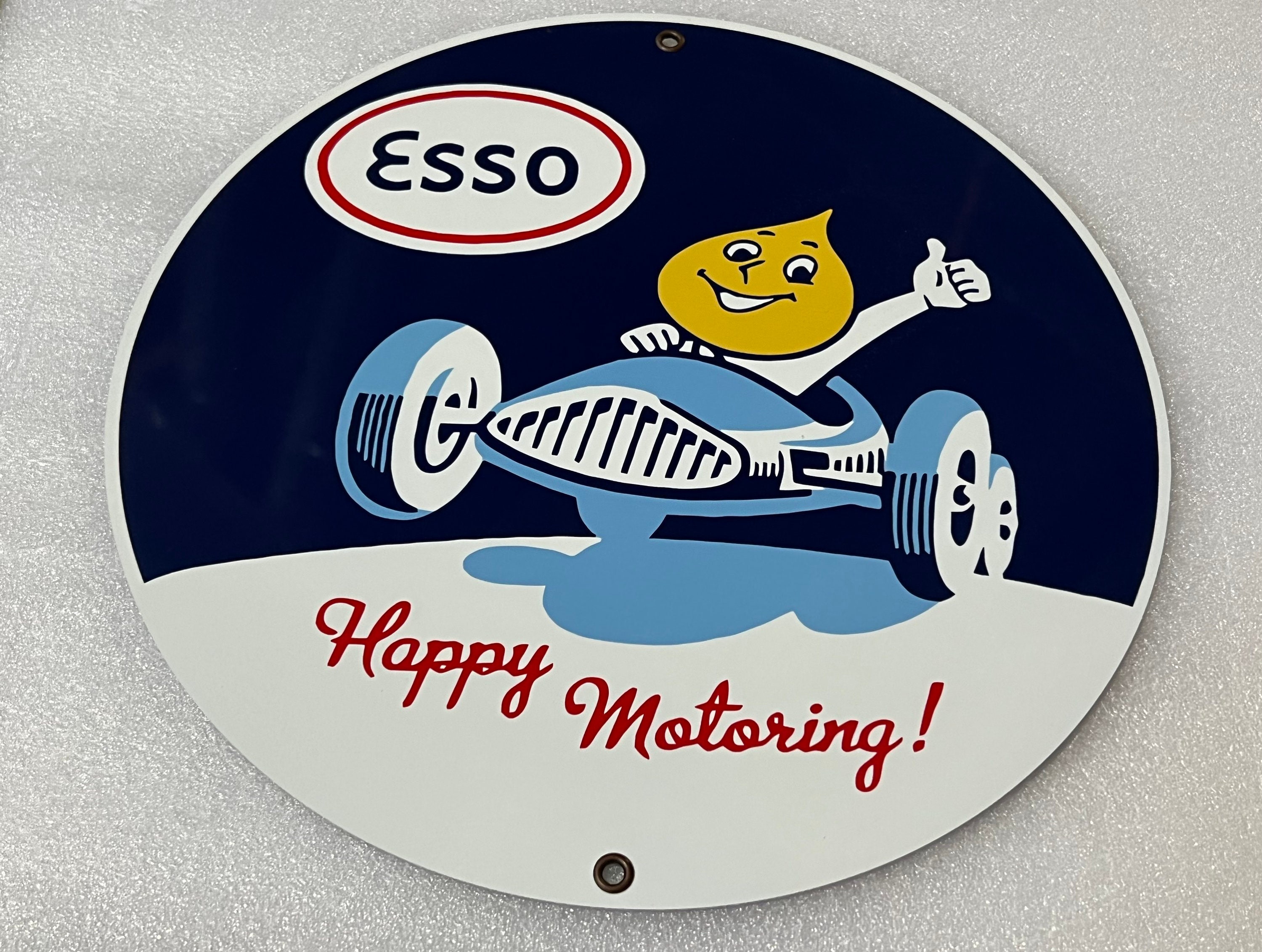 Esso Happy Motoring Vintage Style Sign - Etsy