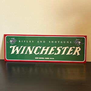 Winchester Rifles And Shotguns Sign 18 inch