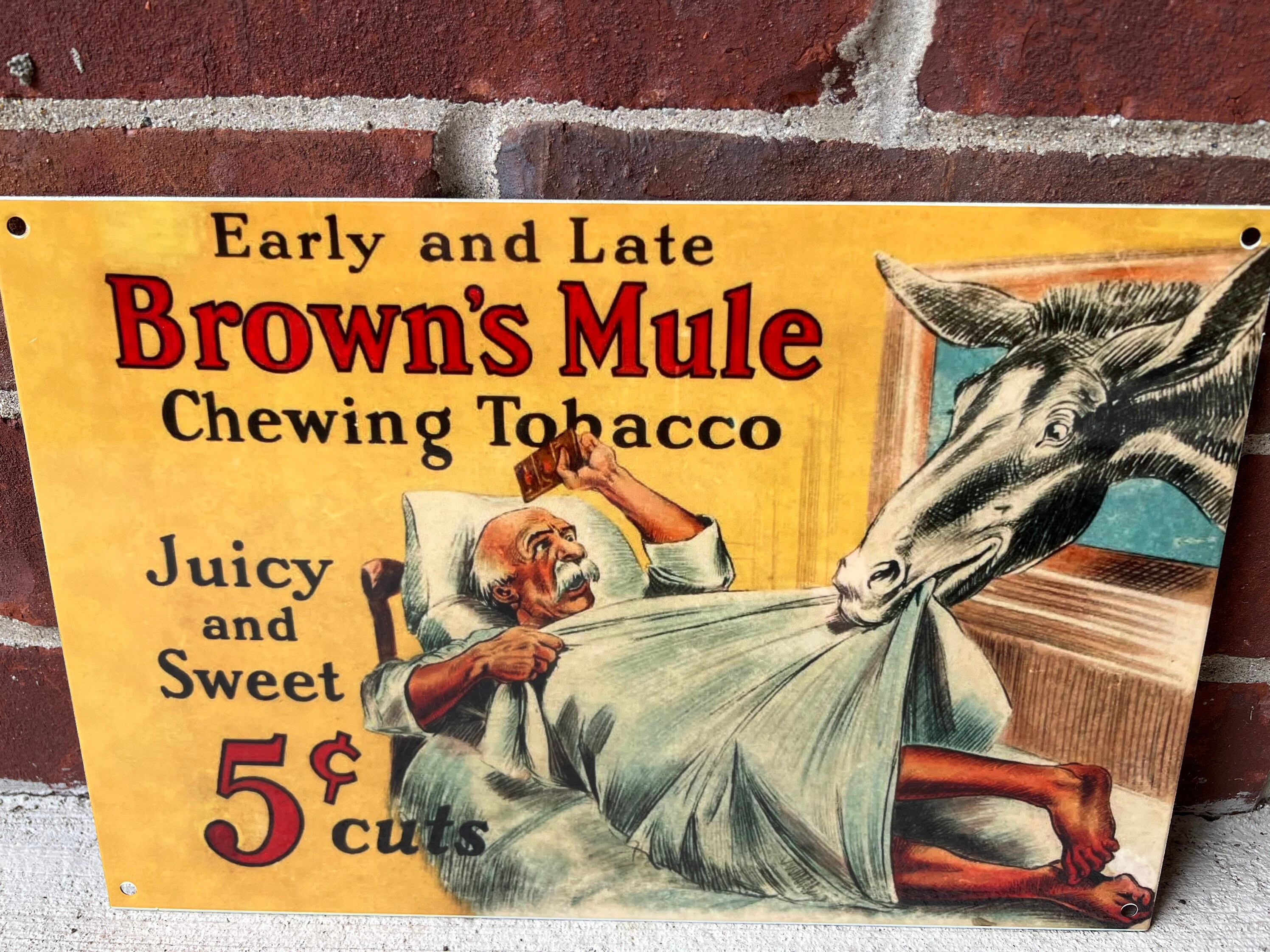 old chewing tobacco commercials America's Best Original American Advertising Poster Vintage chewing tobacco hi-res stock