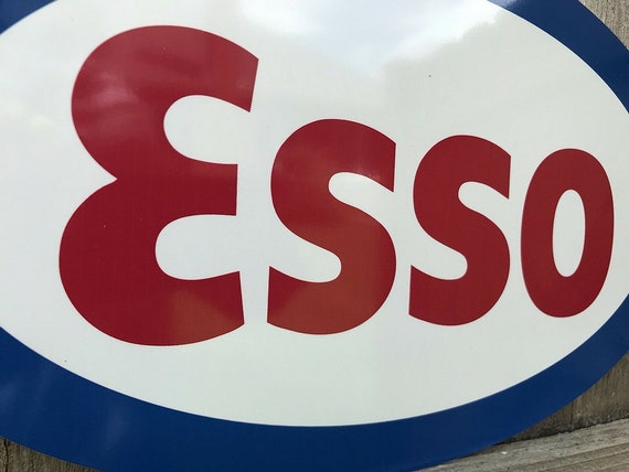 Esso Gasoline Oval Reproduction Sign - Etsy