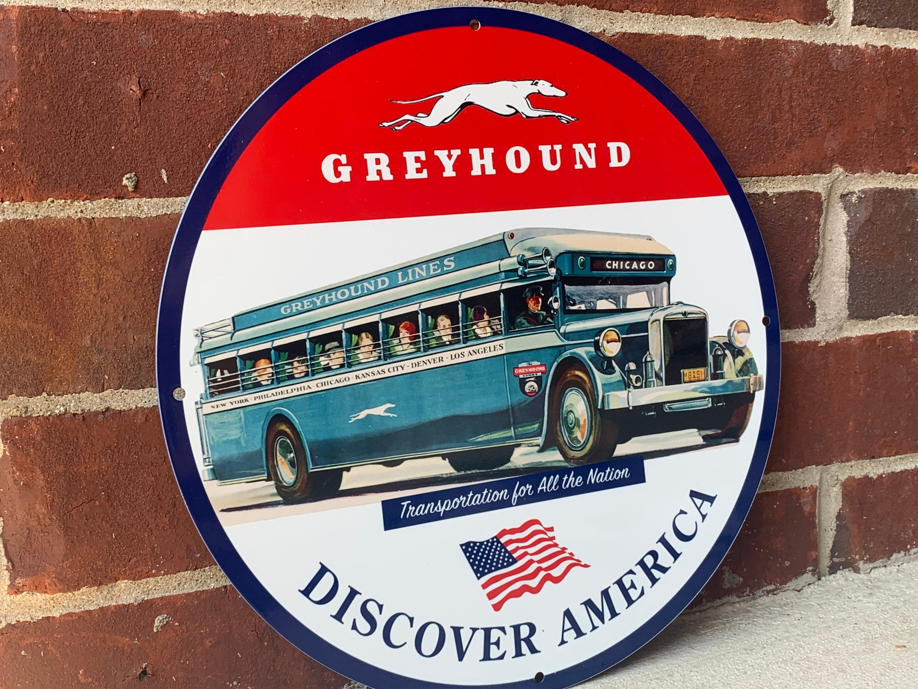 Greyhound Bus Lines Heavy Steel Vintage Style Metal Sign - Etsy