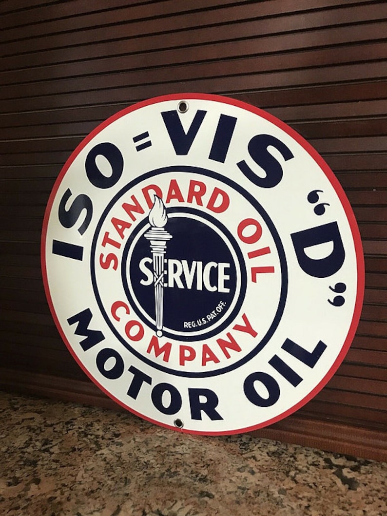Iso Vis Motor Oil Sign - Etsy