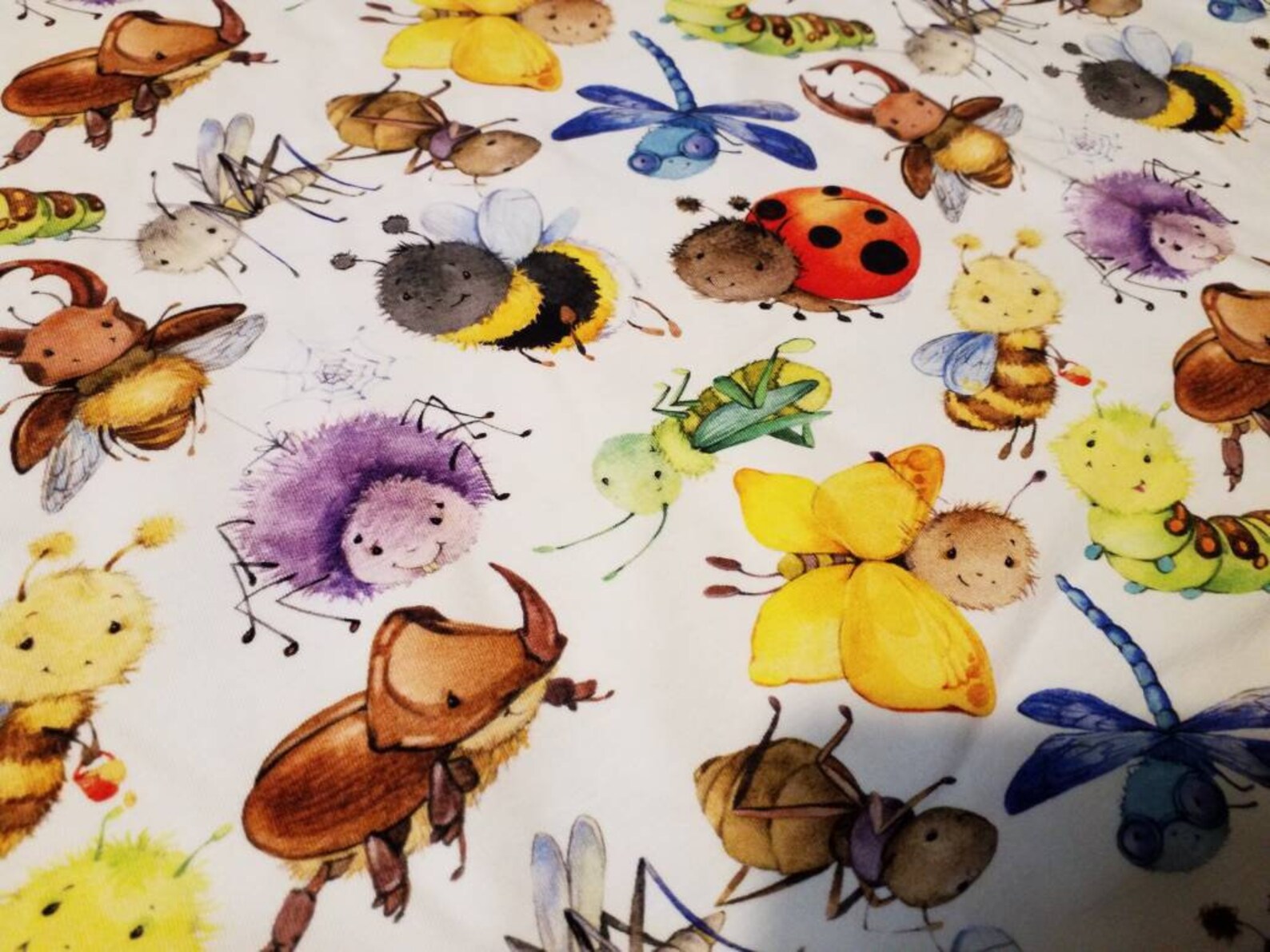 Bugs insect cute cotton lycra fabric jersey unisex uk Etsy