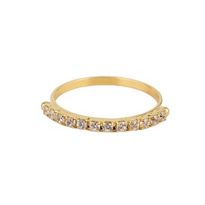 CZ Diamond Ring, Crystal Ring, Gold Ring, Gold Plated, Water Resistant Ring, Diamond Ring, Golden Jewelry, Hypoallergenic Jewelry, Cz Ring,