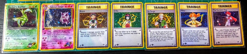COMPLETE 1st Edition Card Pokemon Gym Heroes Card Set 1-19 PROXY