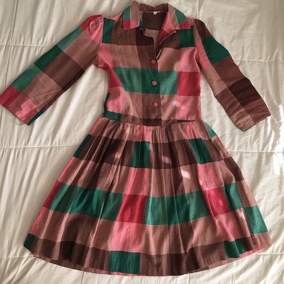 Vintage 1950s Handmade Dress