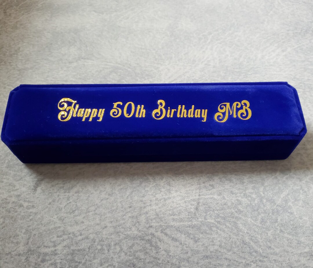 Personalized Velvet Bracelet Boxes, Customized Necklace Box, Watch Box