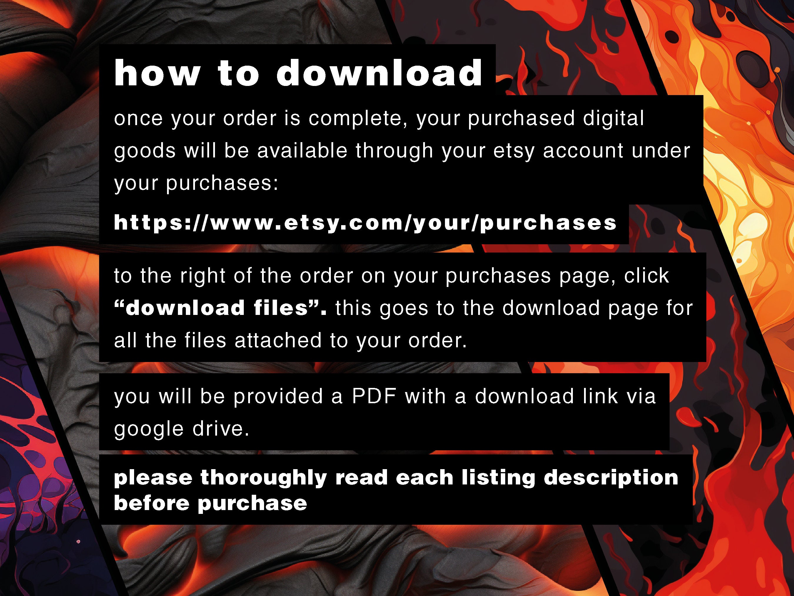 Lava Digital Paper Seamless Pattern Volcano Background Lava Flow ...