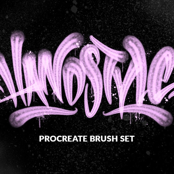 Handstyle Graffiti Procreate Brush Set