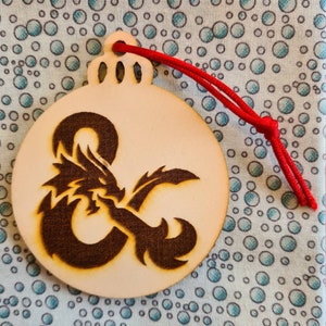 Dungeons and Dragons hanging decoration or gift tag