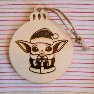 Star Wars, The Mandalorian Grogu, The Child/Baby Yoda décoration suspendue/étiquette cadeau image 1