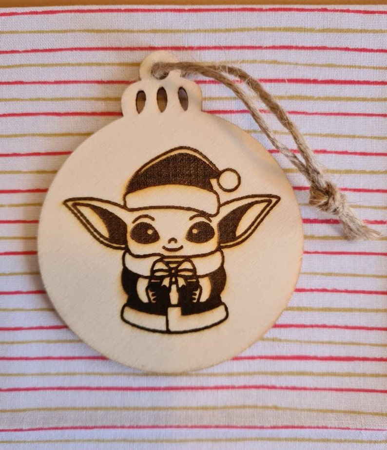 Star Wars, The Mandalorian Grogu, The Child/Baby Yoda décoration suspendue/étiquette cadeau image 1