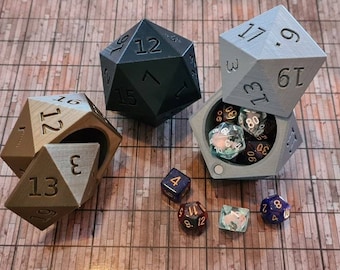 D20 Storage box with Magnetic lock with mystery dice option.