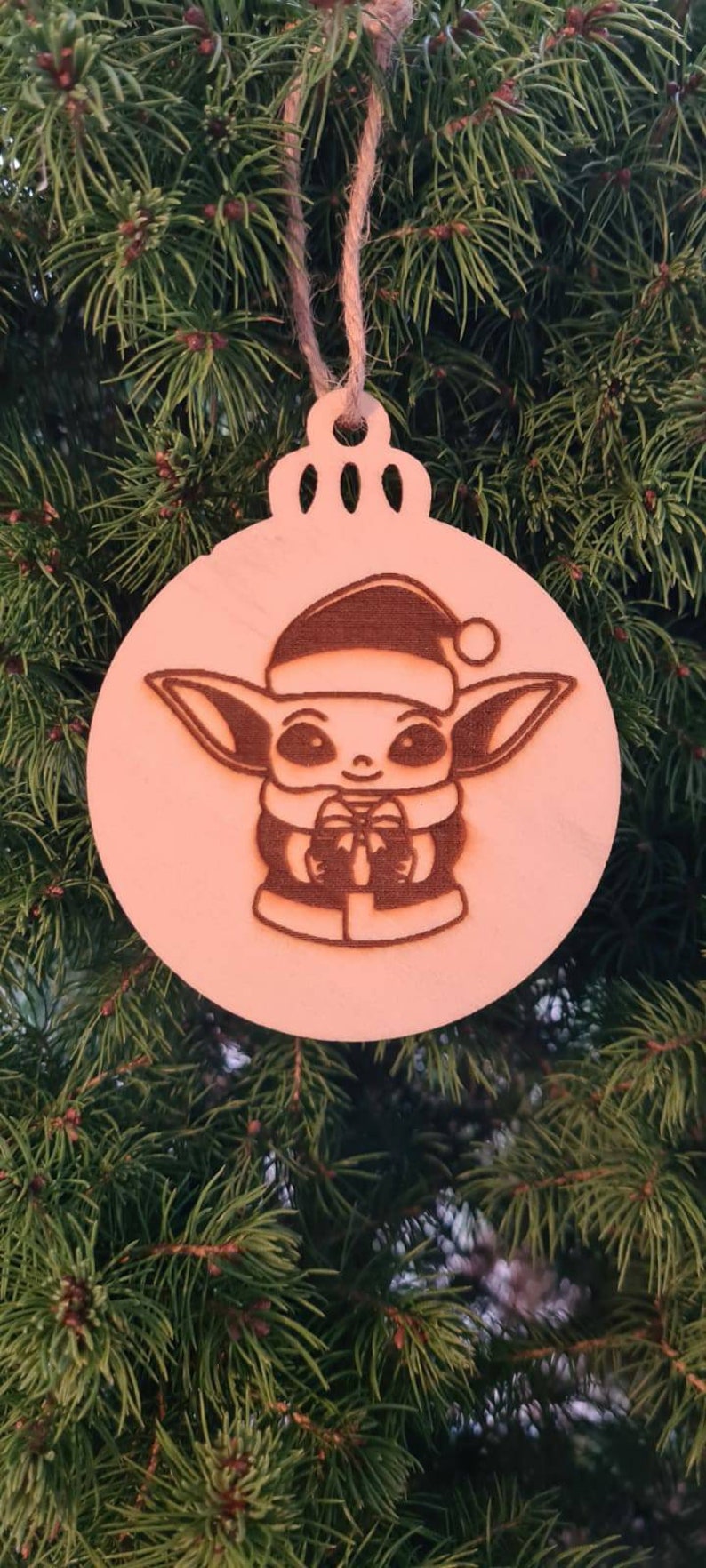 Star Wars, The Mandalorian Grogu, The Child/Baby Yoda décoration suspendue/étiquette cadeau image 2