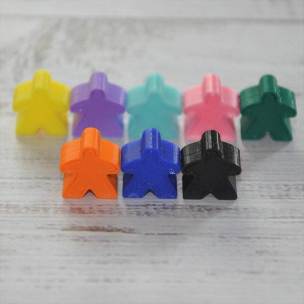 Plastic Meeples 12mm or 16mm Player Tokens Pawns Upgrade Board or Tabletop RPG Game