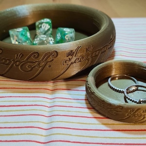 Elven inspired fantasy ring bowl, dice tray, trinket dish