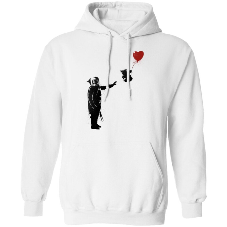 Banksy Baby Yoda Pullover Hoodie