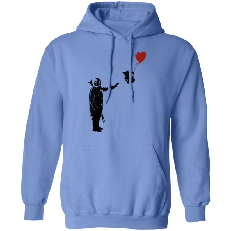 Banksy Baby Yoda Pullover Hoodie