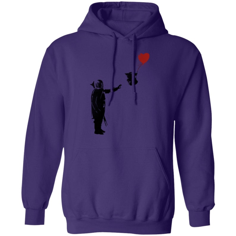 Banksy Baby Yoda Pullover Hoodie