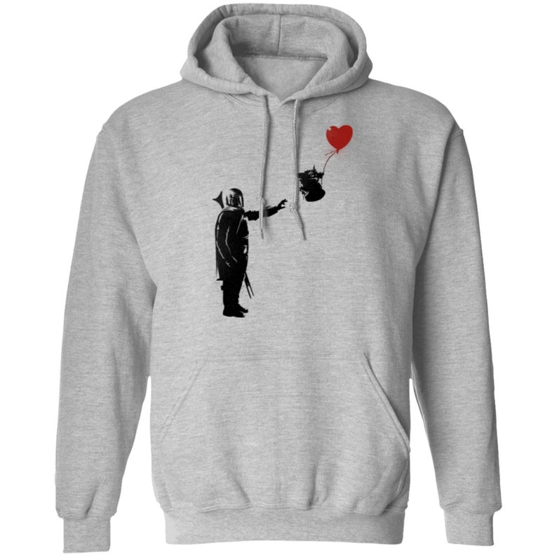 Banksy Baby Yoda Pullover Hoodie