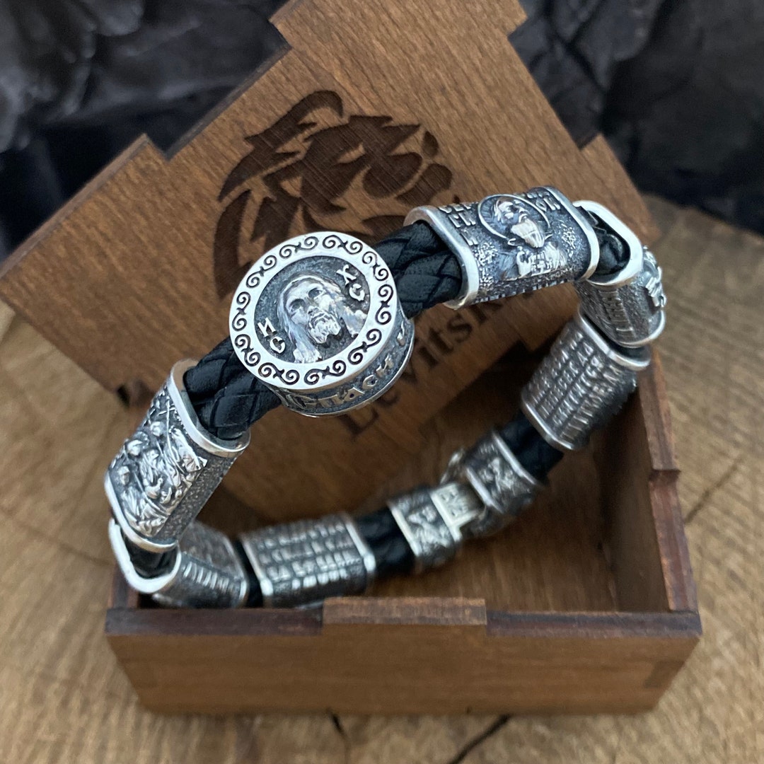 Православный серебряный браслет - Etsy
