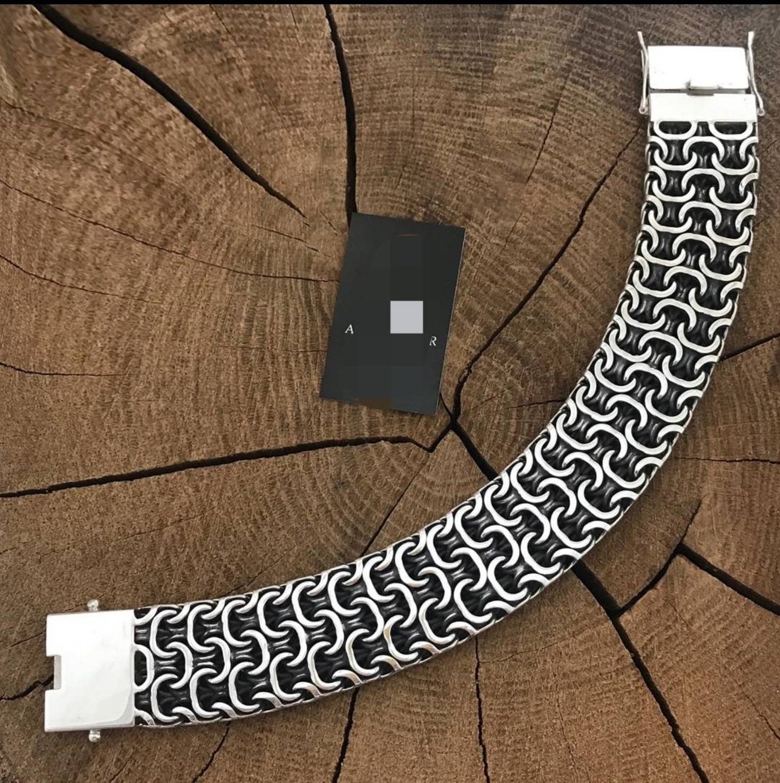 Bracelet En Argent Massif Avec Pièces De Monnaie Et Chaînes - Style Couronne - Occasion