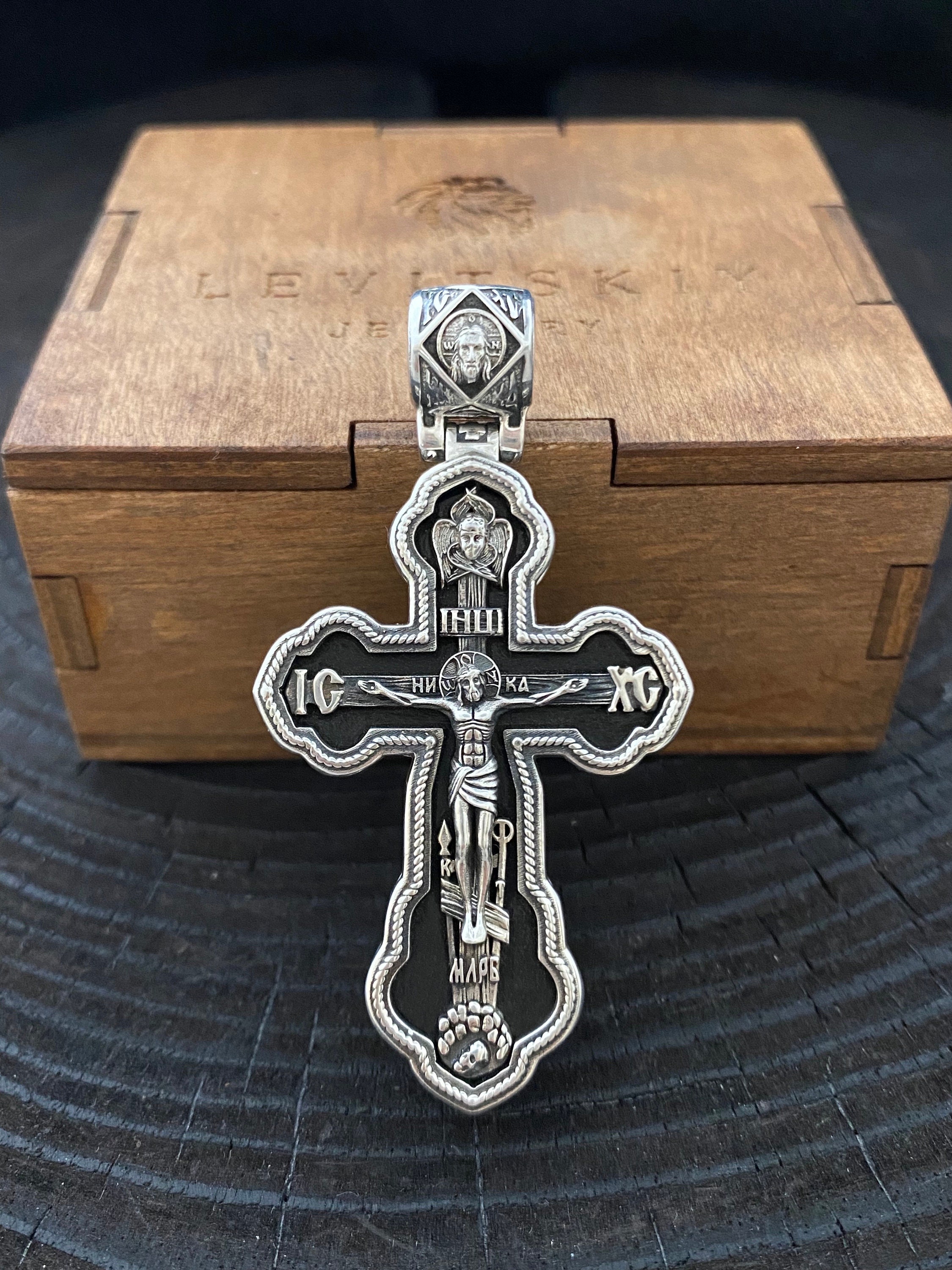 イエス キリストの磔刑ケルト シルバー925リング　クロス純銀　太陽十字22号 イエス キリストの磔刑ケルト シルバー925リング クロス純銀