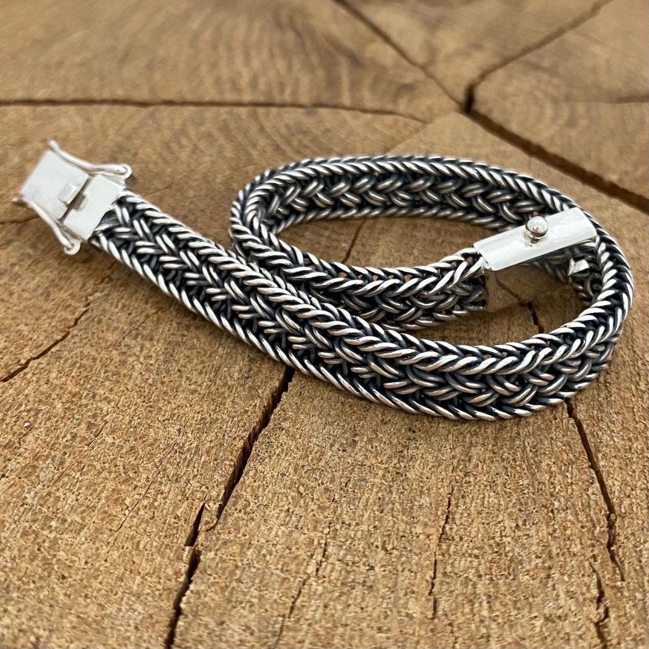 Silber geflochtenes Armband ""Thai""