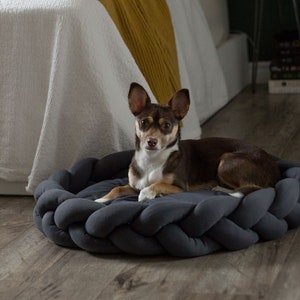 Nordic Style Dog Bed - Calming Dog Bed - Dog Crate, Twisted Dog Bed, Washable Dog Bed - Cat Bed, Pet Bed, Small Dog Bed - Pet Deep Sleep Bed