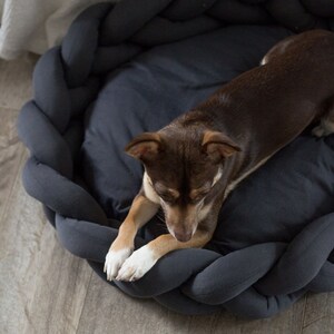 Modern Dog Bed - Calming Dog Bed - Dog Crate, Twisted Dog Bed, Washable Dog Bed - Cat Bed, Pet Bed, Small Dog Bed - Pet Deep Sleep Bed