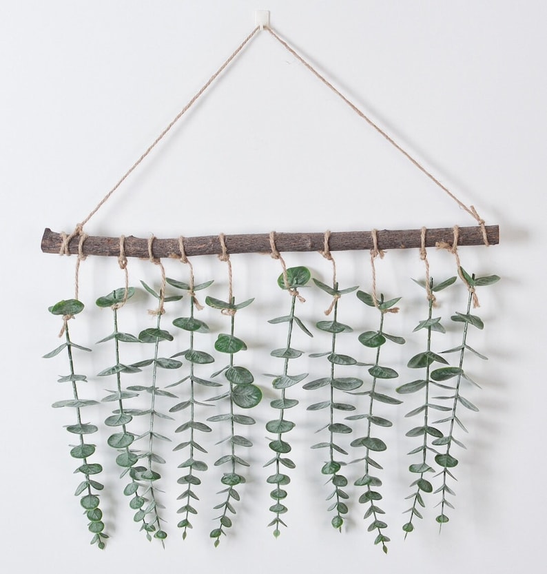 Eucalyptus Wall Hanging Plant Wall Hanging Wall Decor Etsy
