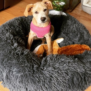 Premium Dog Bed - Washable Dog Bed - Modern Dog Bed, Orthopedic Dog Bed - Calming Dog Bed, Donut Pet Bed - Dog Bed large Dogs