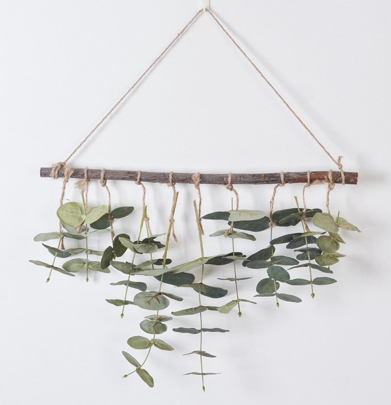 Eucalyptus Wall Hanging Plant Wall Hanging Wall Decor Etsy