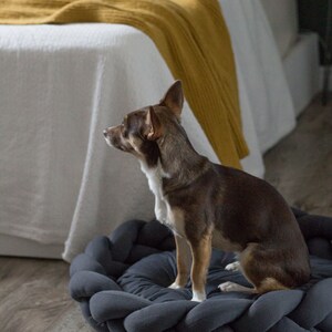Modern Dog Bed - Calming Dog Bed - Dog Crate, Twisted Dog Bed, Washable Dog Bed - Cat Bed, Pet Bed, Small Dog Bed - Pet Deep Sleep Bed