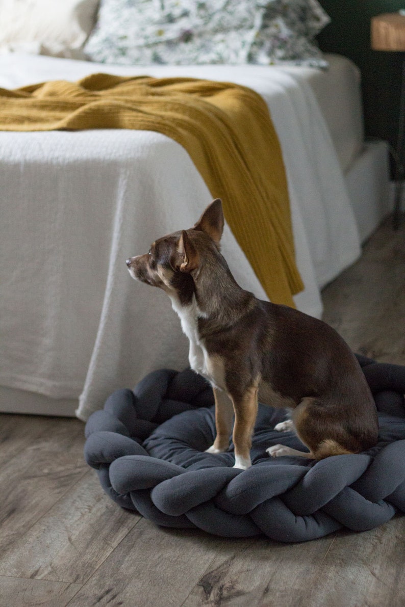 Modern Dog Bed - Calming Dog Bed - Dog Crate, Twisted Dog Bed, Washable Dog Bed - Cat Bed, Pet Bed, Small Dog Bed - Pet Deep Sleep Bed