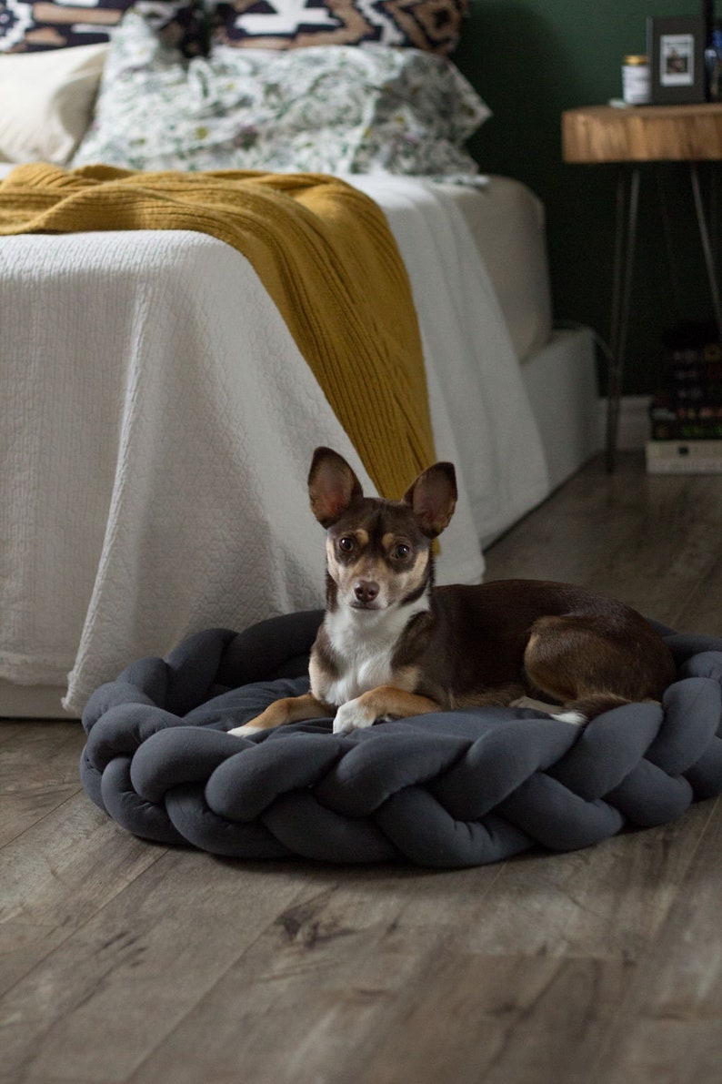 Modern Dog Bed - Calming Dog Bed - Dog Crate, Twisted Dog Bed, Washable Dog Bed - Cat Bed, Pet Bed, Small Dog Bed - Pet Deep Sleep Bed