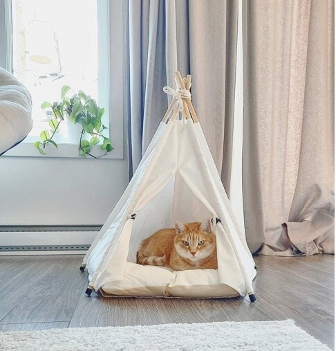 Cat Tent, Cat Teepee, Pet Furniture, Cat Bed, Tipi Chat, Boho Cat  Furniture, Pet Tent, Cat Hideaway, Bohemian Cat Bed, Cat House, Pet House 