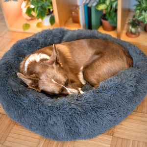 Premium Dog Bed - Washable Dog Bed - Modern Dog Bed, Orthopedic Dog Bed - Calming Dog Bed, Donut Pet Bed - Dog Bed large Dogs