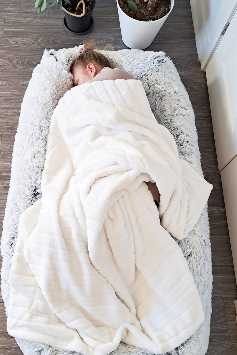 Human Dog Bed - Plush Giant Dog Bed For Human - Human Sized Dog Bed - Anti-Depression Stress Relief, Reduce Anxiety - Dog Bed for Humans