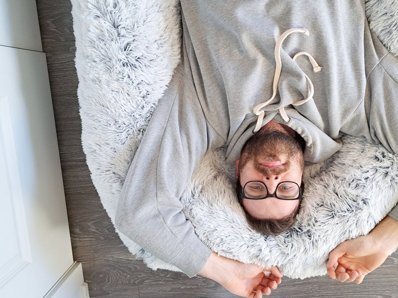 Human Dog Bed - Plush Giant Dog Bed For Human - Human Sized Dog Bed - Anti-Depression Stress Relief, Reduce Anxiety - Dog Bed for Humans