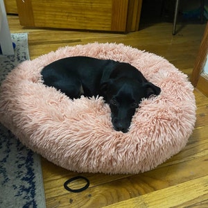 Large Donut Dog Bed – Calming Dog bed for large dogs – Orthopedic dog bed – Washable dog bed – Pet bed – Anti-anxiety dog bed, Cat Bed